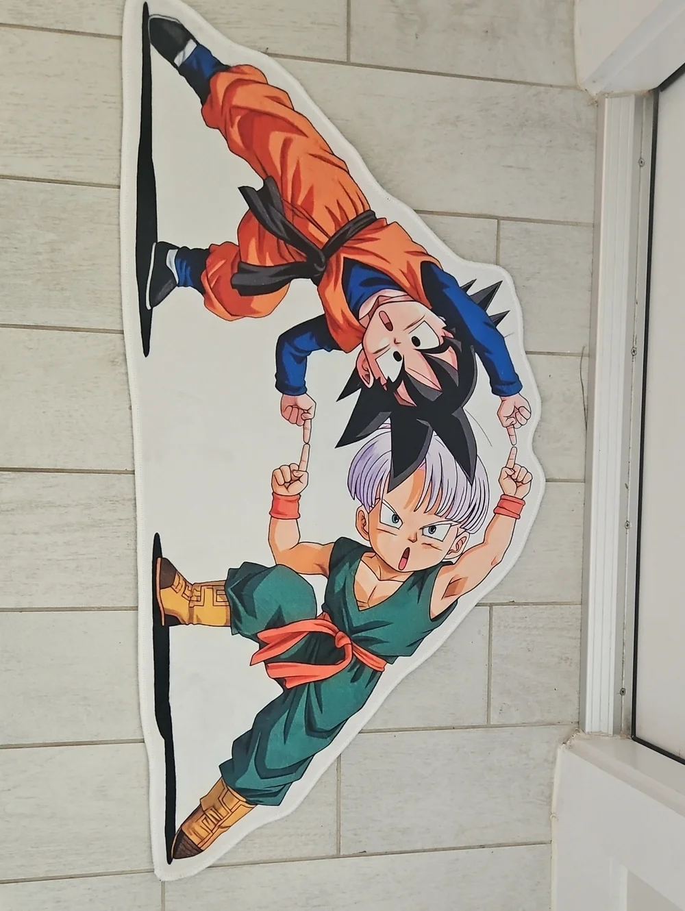 Dragon Ball Z Goku & Trunks Wall Decal - Bright Orange & Green